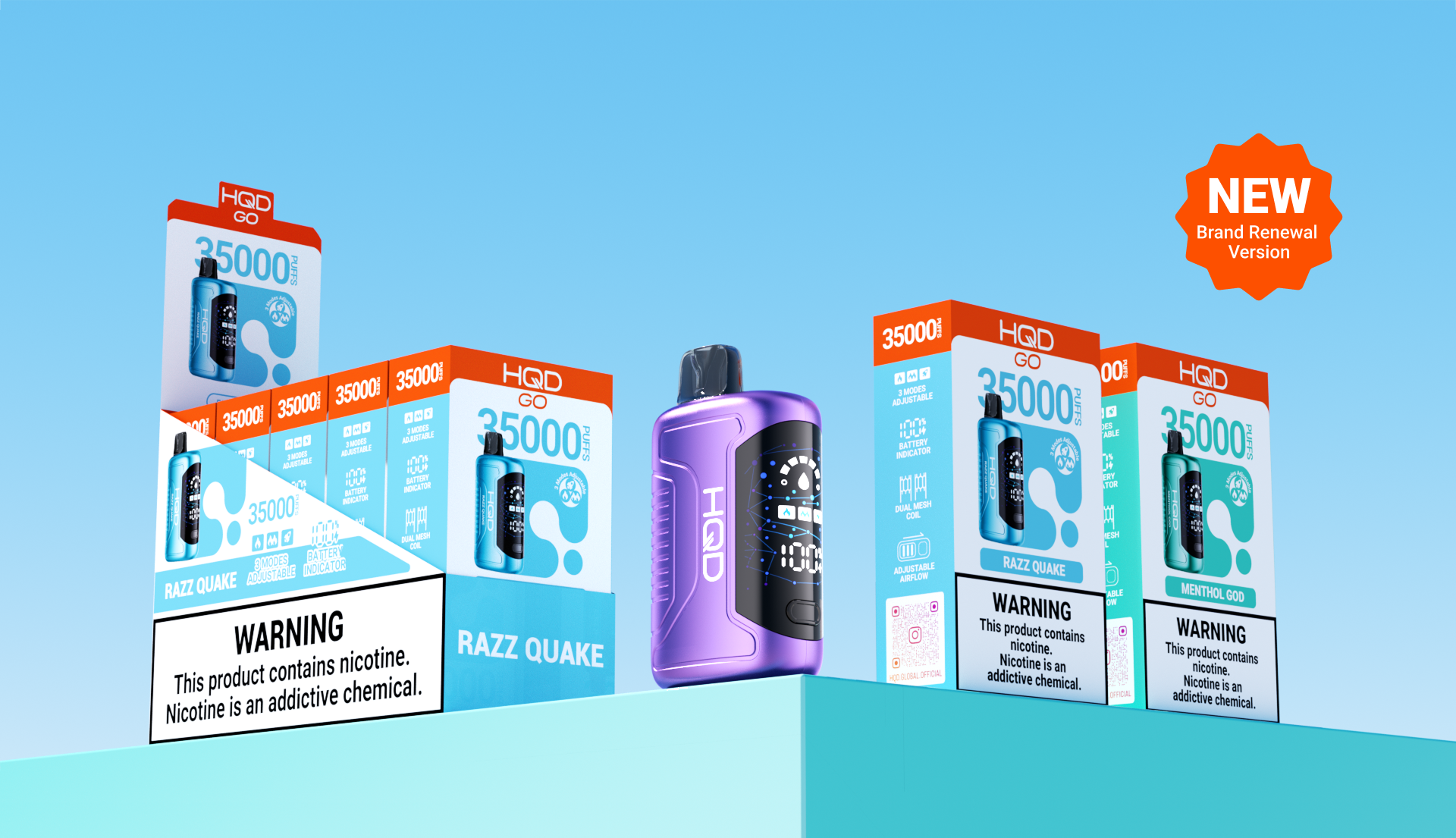 hqd go vape HQD GO 35,000 Puffs – EL SMOKE SHOP PANAMA main image 1